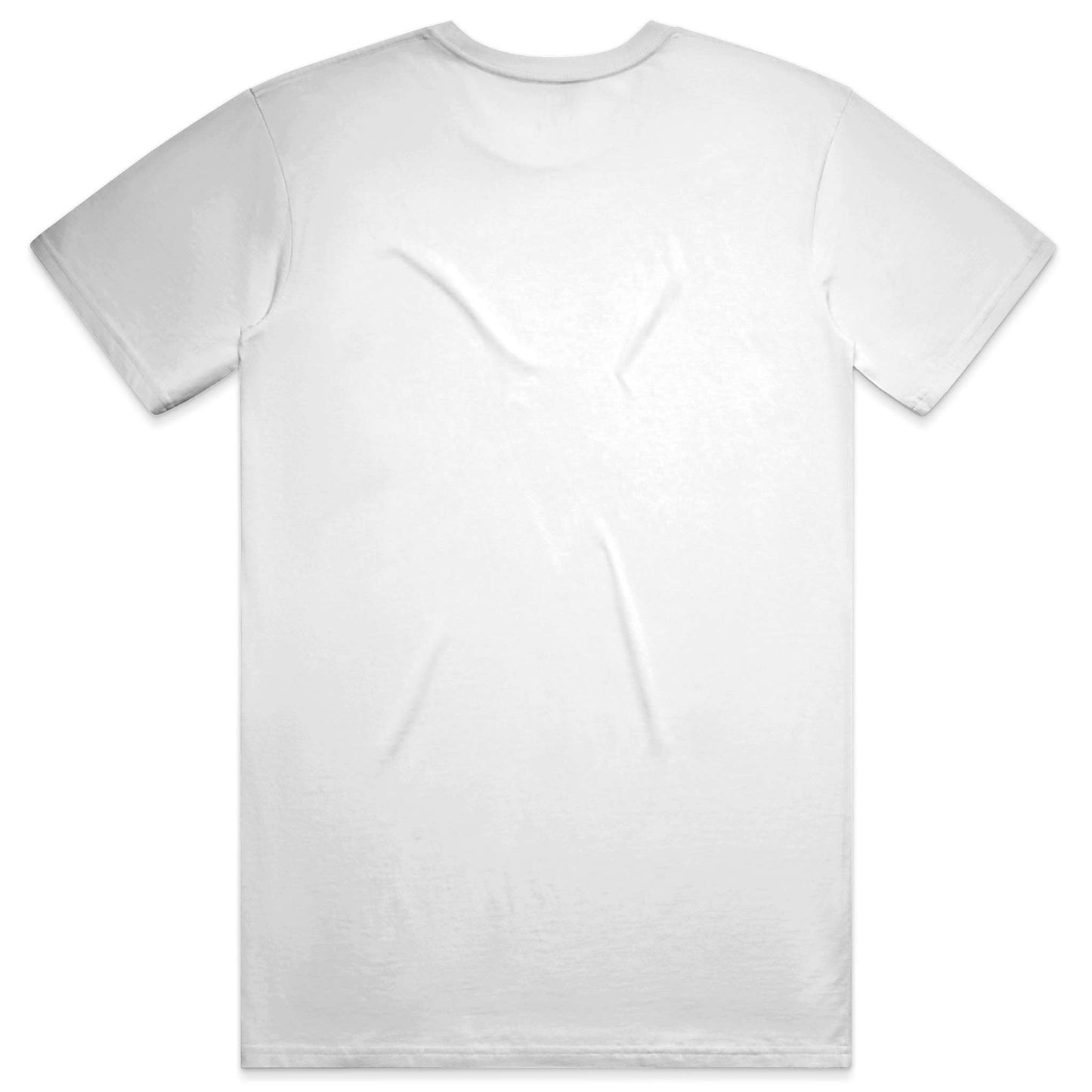 Plain white t-shirt on a white background