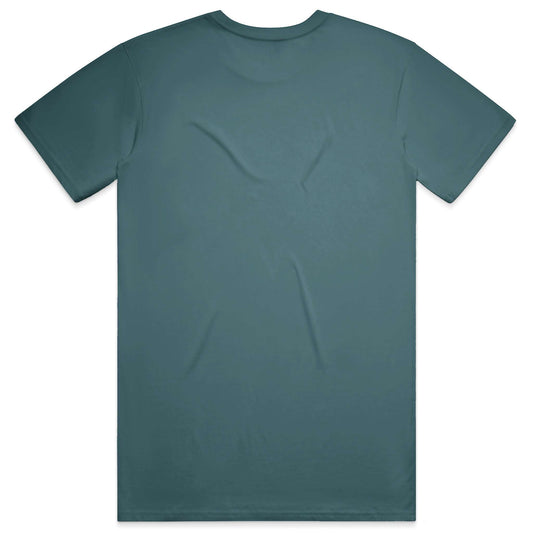 Plain teal t-shirt on a white background