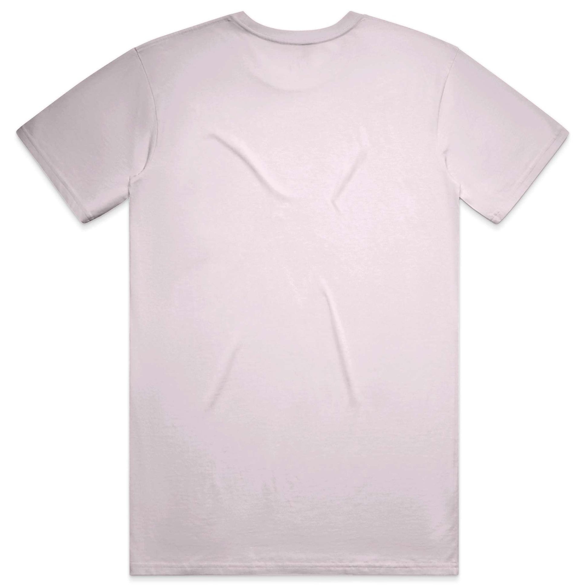 Plain light pink t-shirt on a white background