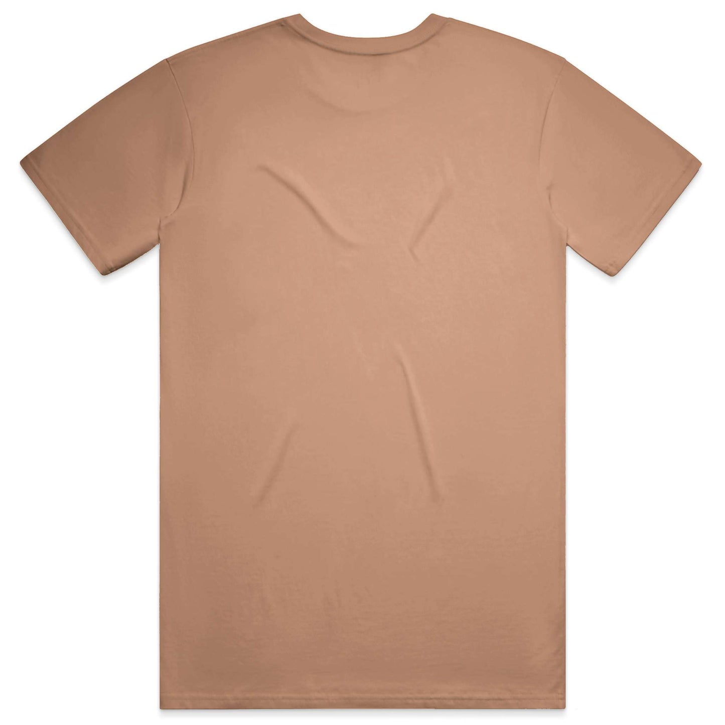 Brown t-shirt on a white background