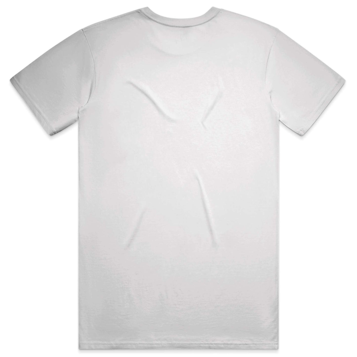 Plain white t-shirt on a white background
