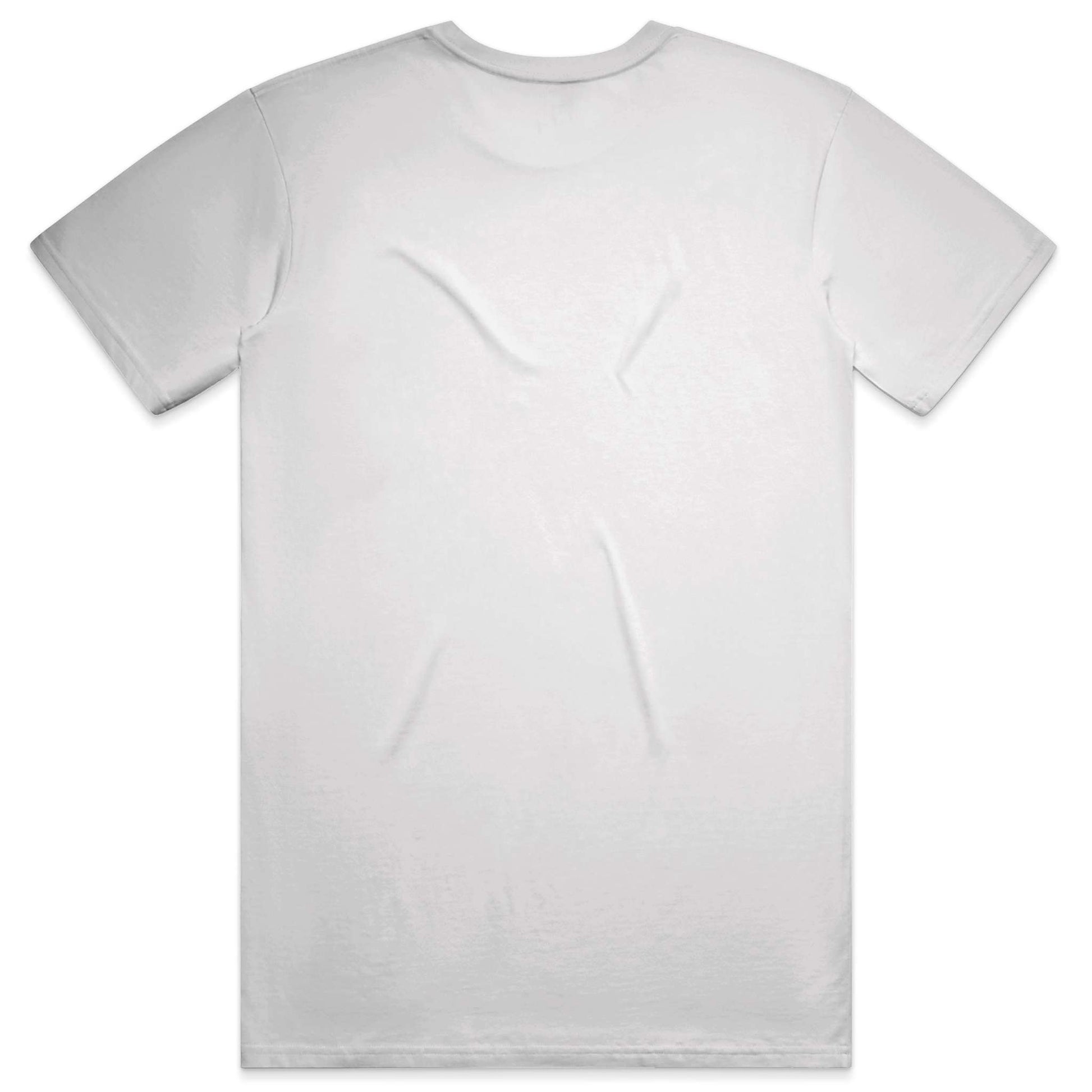 Plain white t-shirt on a white background