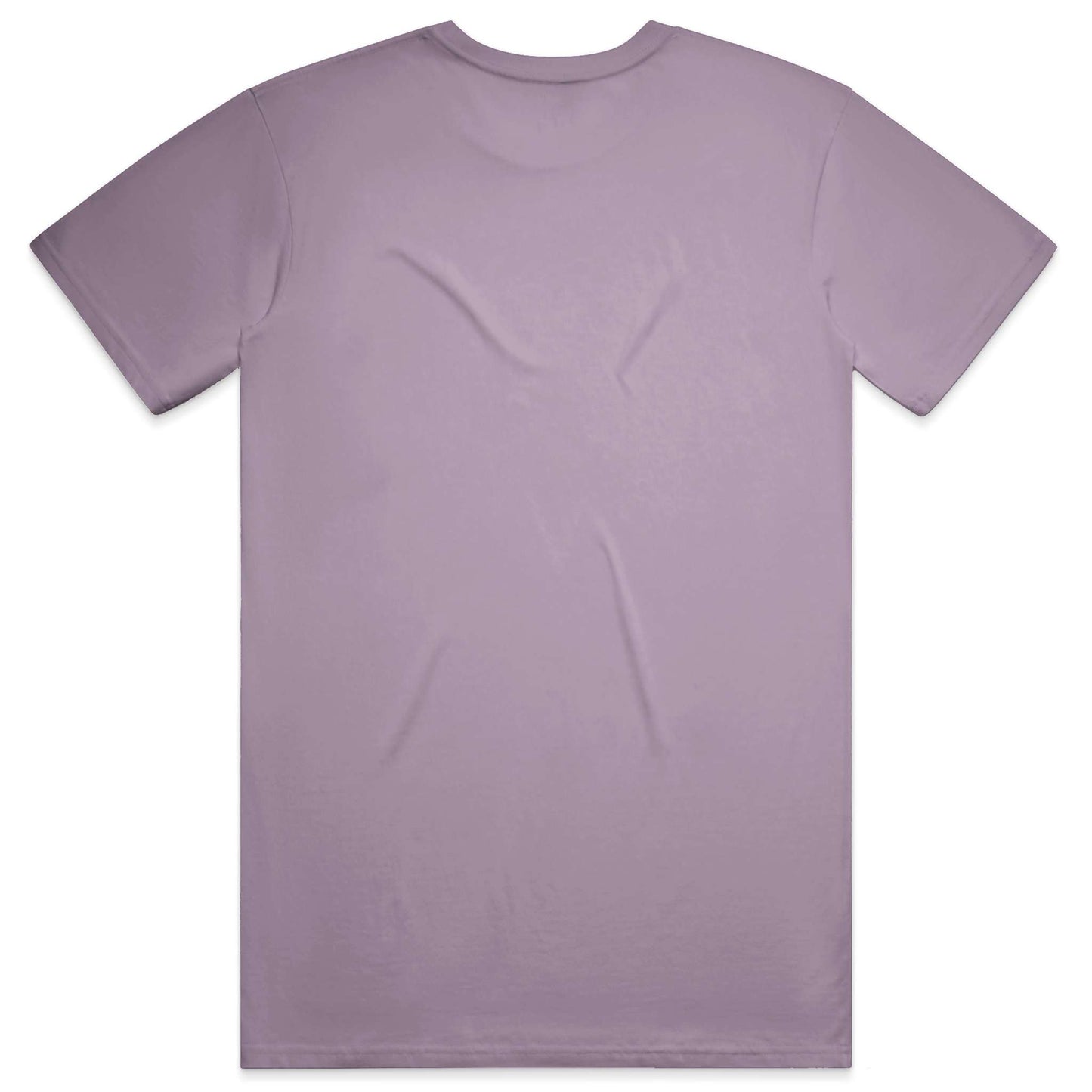 Plain purple t-shirt on a white background