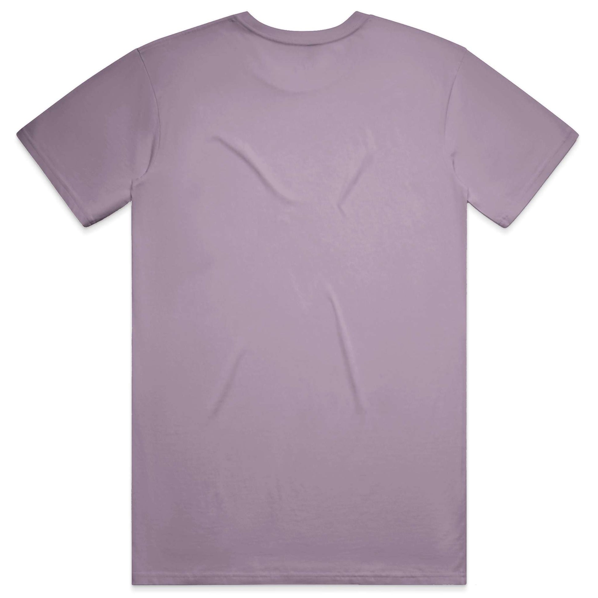 Plain purple t-shirt on a white background