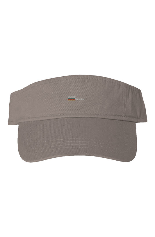 Khaki Classic Visor with logo and 'BEER DELETER' text on white background